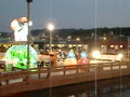 屋形船と水上ステージと雛人形のランタンの夏 大分県日田市